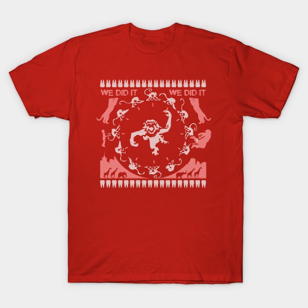 12 Monkeys of Christmas T-Shirt by dann